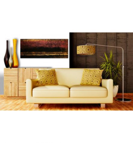 Quadro Artigianale ARREDALACASA N. 21 Cm. 100x40 Dipinto A Mano - Foto 2