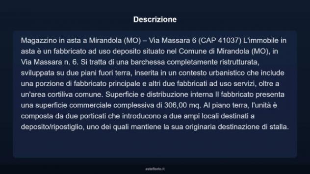 Immobile in asta di 306 m² in vendita a Mirandola - Foto 4