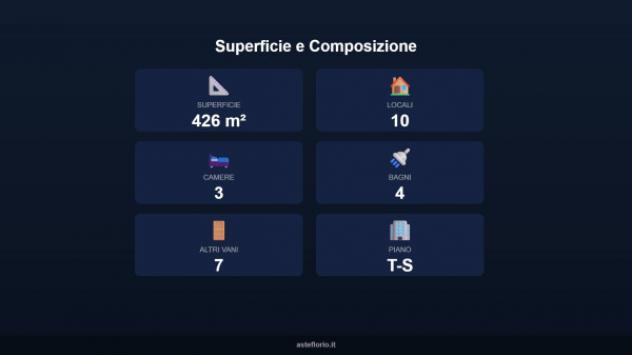Immobile in asta di 426 m² con più di 5 locali e box auto in vendita a Marentino - Foto 11