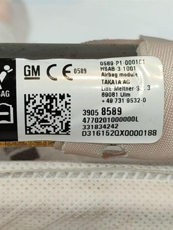 AIRBAG A TENDINA LATO SINISTRO OPEL Astra Berlina (K) 39058589 B10XFL (15) - Foto 3