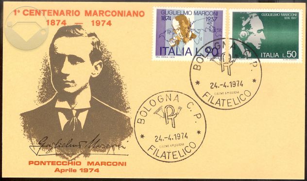 1974 Cartoline 100° nascita GUGLIEMO MARCONI - Foto 3