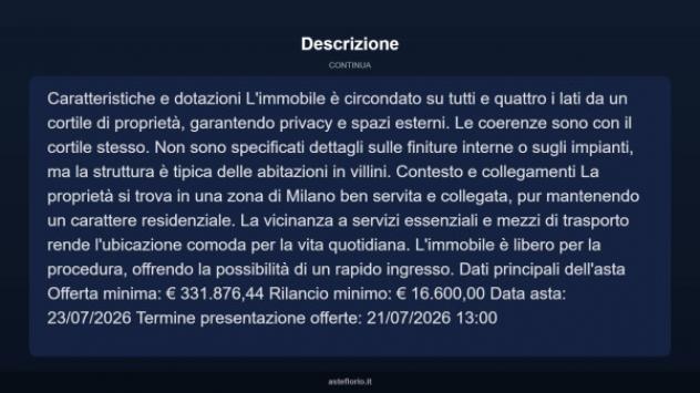Immobile in asta di 73 m² in vendita a Milano - Foto 17