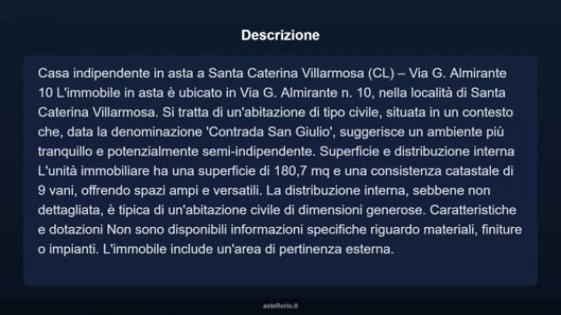 Immobile in asta di 180 m² con più di 5 locali in vendita a Santa Caterina Villarmosa - Foto 8