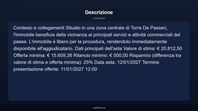 Immobile in asta di 60 m² in vendita a Torre de' Passeri - Foto 8