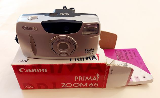 Macchina fotografica Canon Prima Zoom 65 compatta formato 35mm