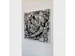 Quadro moderno Pollock dipinto a mano Pop Art