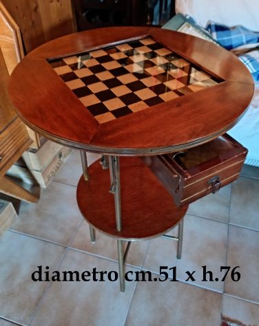 TAVOLO tavolino scacchiera anni 60 vintage