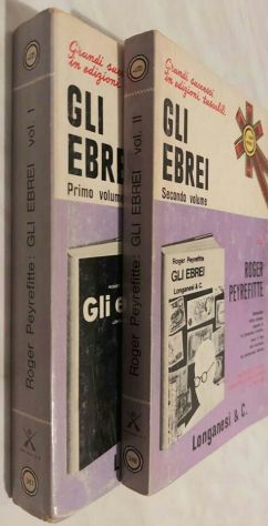 GLI EBREI (2 VOLUMI) DI ROGER PEYREFITTE ED.LONGANESI & C.MAGGIO 1972 - Foto 4