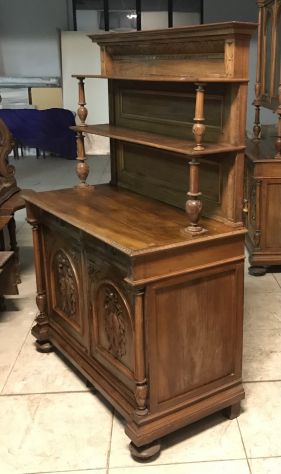 Credenza piattaia in noce - Foto 3