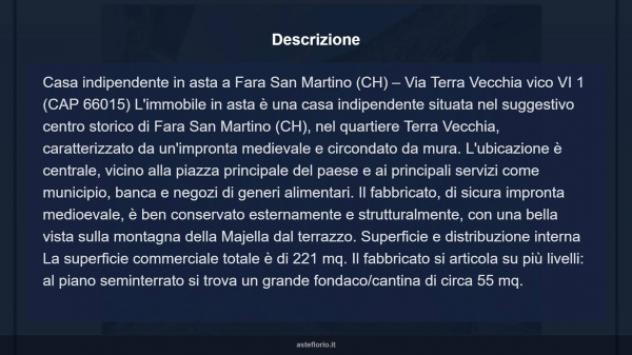 Immobile in asta di 221 m² con più di 5 locali in vendita a Fara San Martino - Foto 17