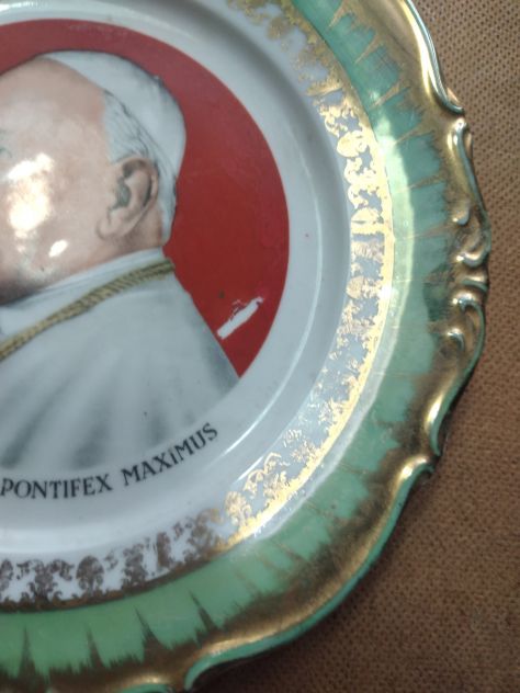 arte sacra - Piatti da parete anni 60 con bordi in oro zecchino - Foto 5
