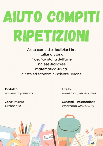 Aiuto compiti e ripetizioni