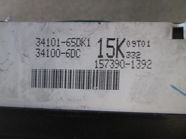 3415265DK0 QUADRO STRUMENTI CONTACHILOMETRI SUZUKI GRAND VITARA 2.0 D 4X4 64KW 5M 5P (1998) RICAMBIO USATO 34101-65DK1 34100-6DC 157390-1392 - Foto 2