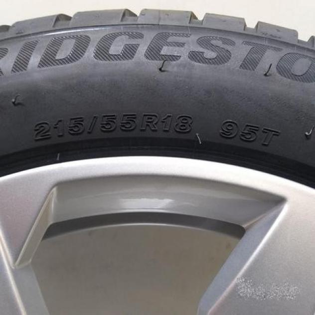 4 gomme e cerchi vw bridgestone 215 55 18 a35549 - Foto 7