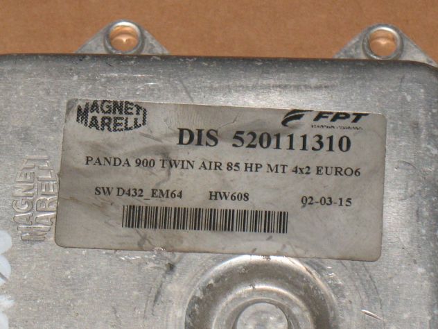 520111310 52011131 ECU FIAT PANDA 09 520111310 8GSW.E6 HW806 8GSWE6 - Foto 3