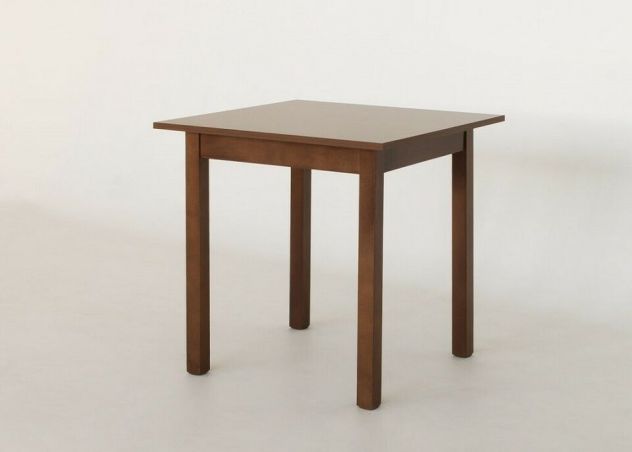 Tavolo 70x70x2 da ristorante Piano Melaminico Noce Gambe Quadre In Faggio Tt56 - Foto 2