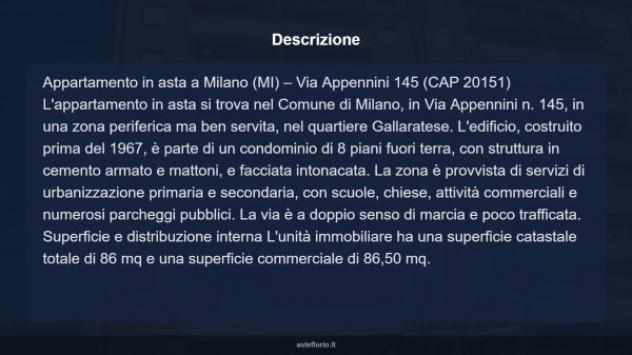 Immobile in asta di 86 m² in vendita a Milano - Foto 13