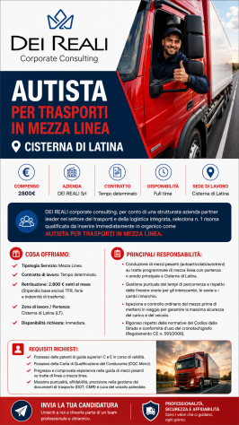 Autista per Trasporti in Mezza Linea – Cisterna di Latina - Foto 2