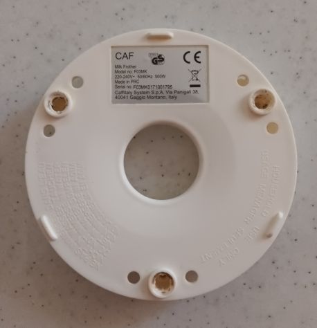 Montalatte Caffitaly System Buongiorno F03MK Pezzi di ricambio Originali leggi - Foto 3