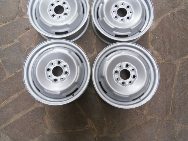 SET 4 CERCHI RUOTA FIAT 127 CL 900/1050 CANALE 4X13 SET 4 WEELS FIAT 127 CL NEW - Foto 2