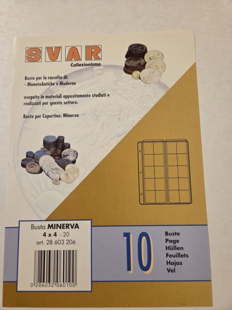 Numismatica raccoglitore porta monete, Svar similpelle da collezione 200 posti - Foto 3