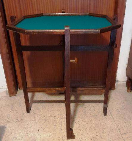 tavolino inglese da gioco revertable pieghevole 72x62x62 - Foto 8