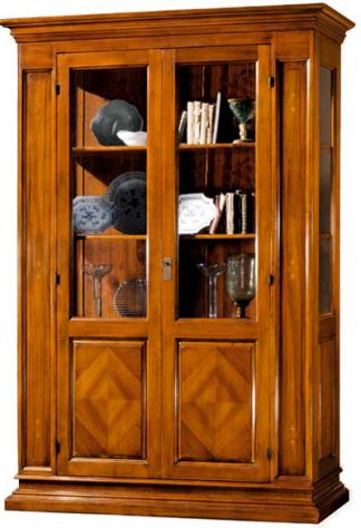Vetrina Roma 2 porte 3 ripiani Stile Arte Povera cod 11417