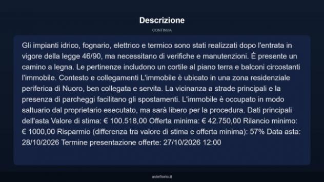 Immobile in asta di 167 m² in vendita a Nuoro - Foto 12