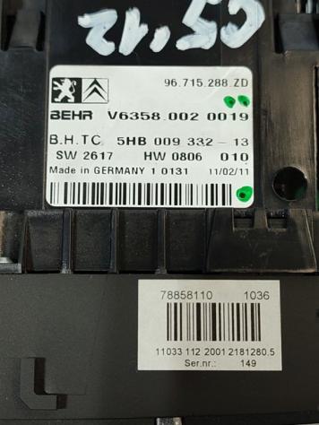 COMANDI CLIMA CITROEN C5 Berlina 3° Serie 96715288ZD DW10BTED4 (08) - Foto 4