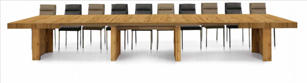 NUOVO TAVOLO Cm. 160x90 all. Cm. 410x90 LEGNO NOBILITATO FIN. BIANCO CONSUMATO - Foto 10