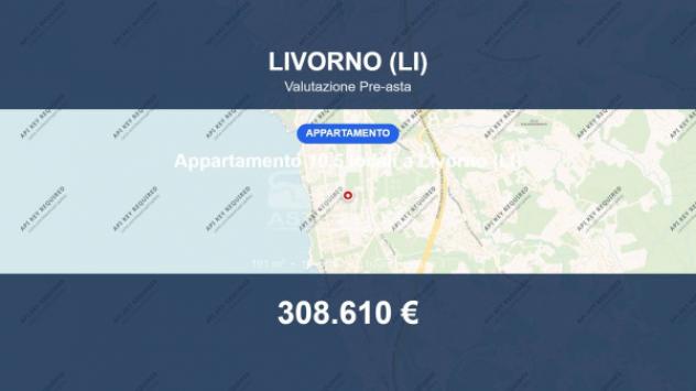 Immobile in asta di 191 m² con più di 5 locali e box auto doppio in vendita a Livorno