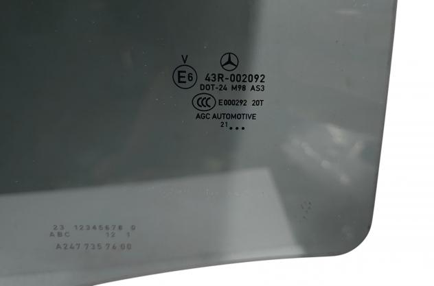 VETRO SCENDENTE POSTERIORE DESTRO MERCEDES GLA Serie (H247) A2477357600 (20) - Foto 5