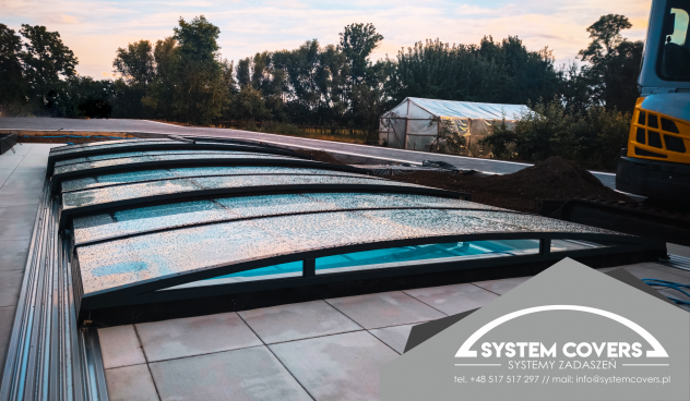 Tettoie e Coperture per Piscine, Copertura telescopica per Piscina 4,2x8,5x0,6m - Foto 8