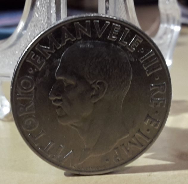 Italia, 1 lira 1940, XVIII. - Foto 2