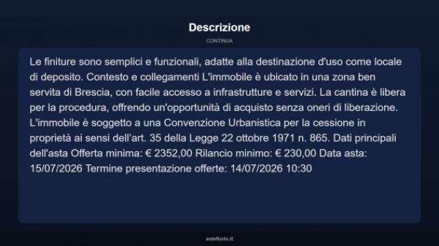 Immobile in asta di 11 m² in vendita a Brescia - Foto 10