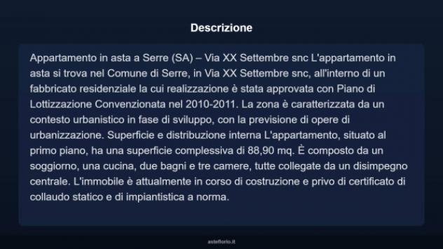 Immobile in asta di 88 m², box auto in vendita a Serre - Foto 4