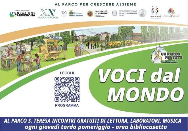 30/07  - 26/09:Culture dal mondo protagoniste tra letture, musica e laboratori Parco S.Teresa