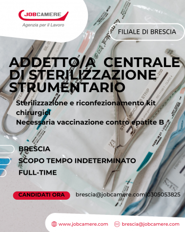 UN/UNA OPERATORE/TRICE DI CENTRALE DI STERILIZZAZIONE STRUMENTARIO