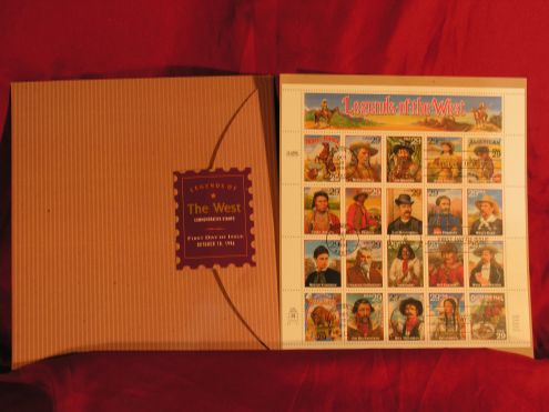 Francobolli USA 1994 leggenda del west - Foto 2