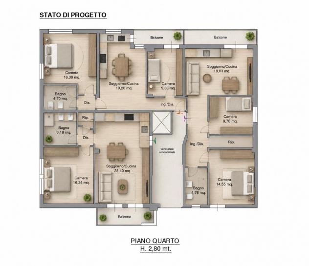 Appartamento in vendita a Pisa 65 mq Rif: 1428463