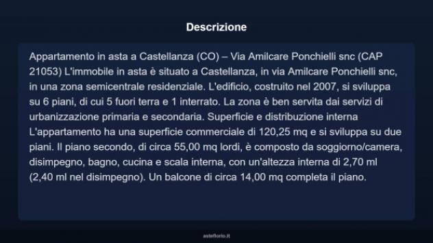 Immobile in asta di 120 m², box auto in vendita a Castellanza - Foto 4