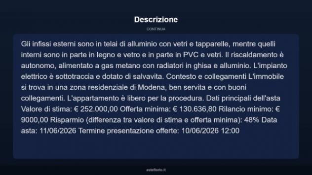 Immobile in asta di 144 m² in vendita a Modena - Foto 5