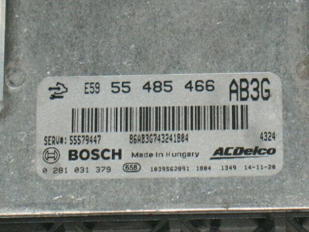 0281031379 ECU OPEL INSIGNIA 2.0 AB3G E59 0281031379 55579447 55485466 - Foto 2