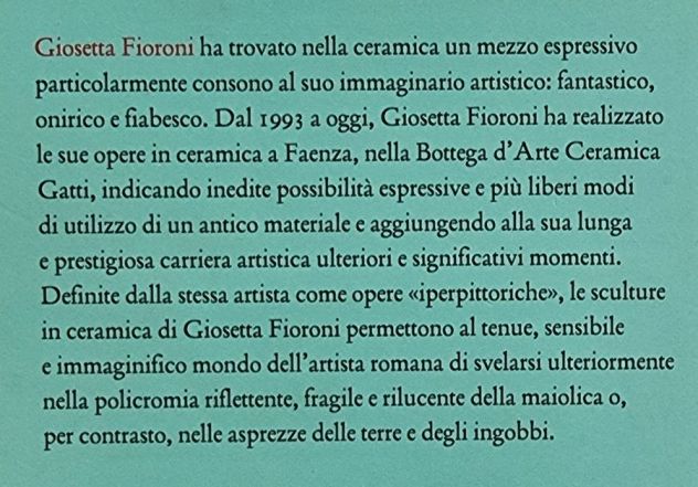 Viaggio a Faenza. Le ceramiche di Giosetta Fioroni - Foto 4
