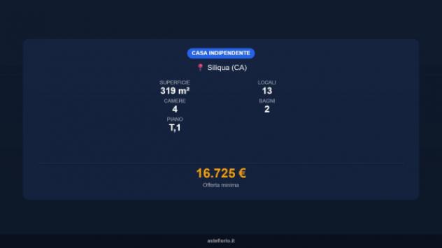 Immobile in asta di 319 m² con più di 5 locali in vendita a Siliqua - Foto 16