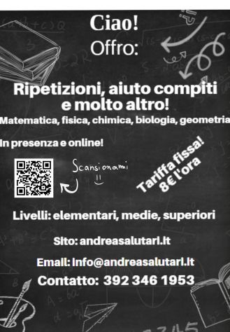 Hai un debito in matematica, fisica o chimica?