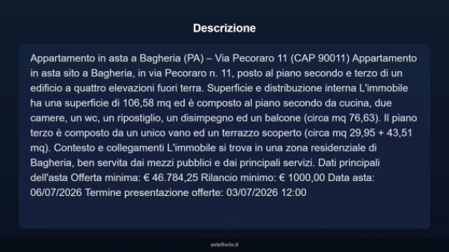 Immobile in asta di 106 m² in vendita a Bagheria - Foto 16