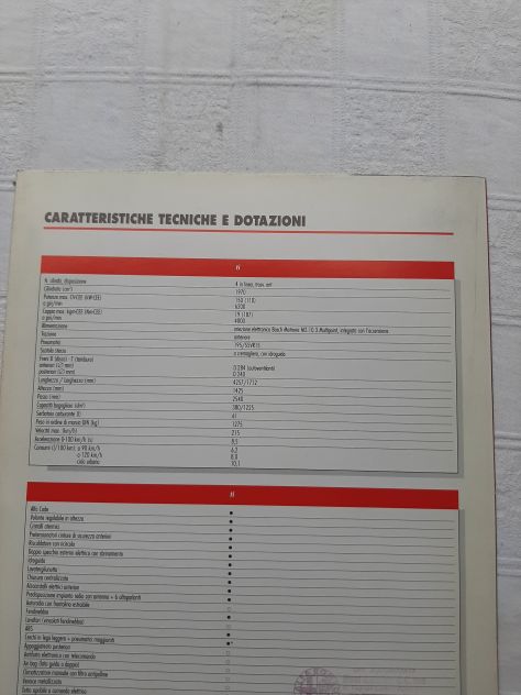 ALFA ROMEO 146 TI DEPLIANT ORIGINALE - Foto 3