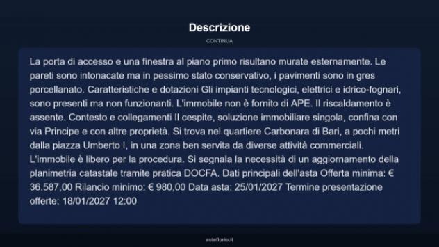 Immobile in asta di 51 m² in vendita a Bari - Foto 4