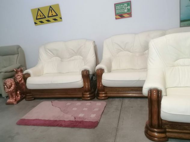 SET DIVANI reale 3+2+1 in pelle ! CONSEGNA ! - Foto 2